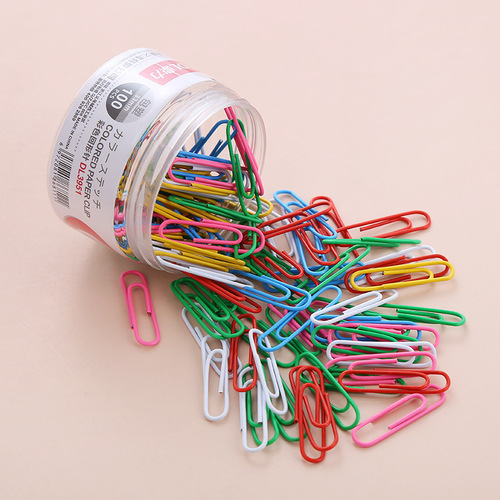 Creative paper clips colorful paper clips large swing needle 28mm swing needle small pin nickel plated buckle pin wholesale