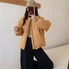 琪镌绘制美式复古休闲夹克棒球服外套女冬季设计感棉衣外套85610