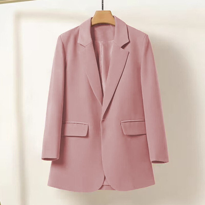 Women's Clothing 2024 Spring and Autumn Internet celebrity small suit jacket for women loose casual ladies small suit for petite_voghion.com