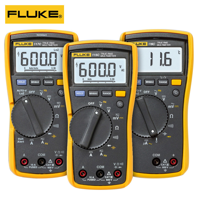 fluke福禄克F115C数字万用表F117C/175C工业便捷手持高精度万用表