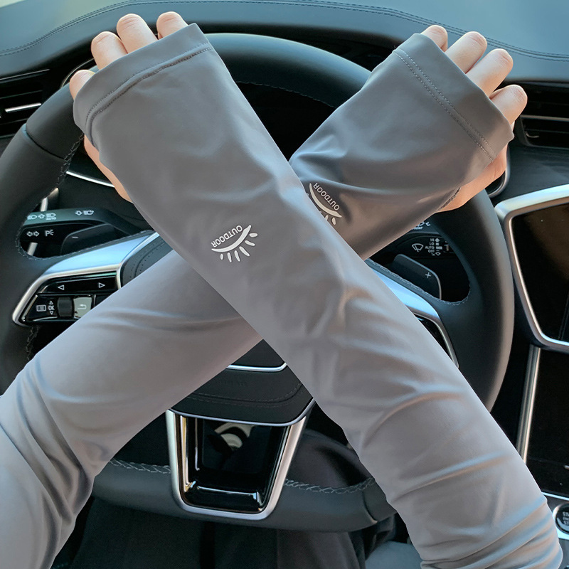 運転用の夏専用アイススリーブ、日焼け止め、女性用の薄いアイスシルクのゆったりとしたスリーブ、サイクリング用の紫外線防止アイススリーブ、アームプロテクター|undefined