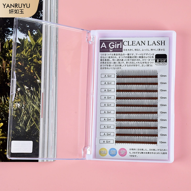 Накладные ресницы A Girl Clean Lash 10 мм для наращивания — дизайн «Подсолнух», идеально для эффектного образа!