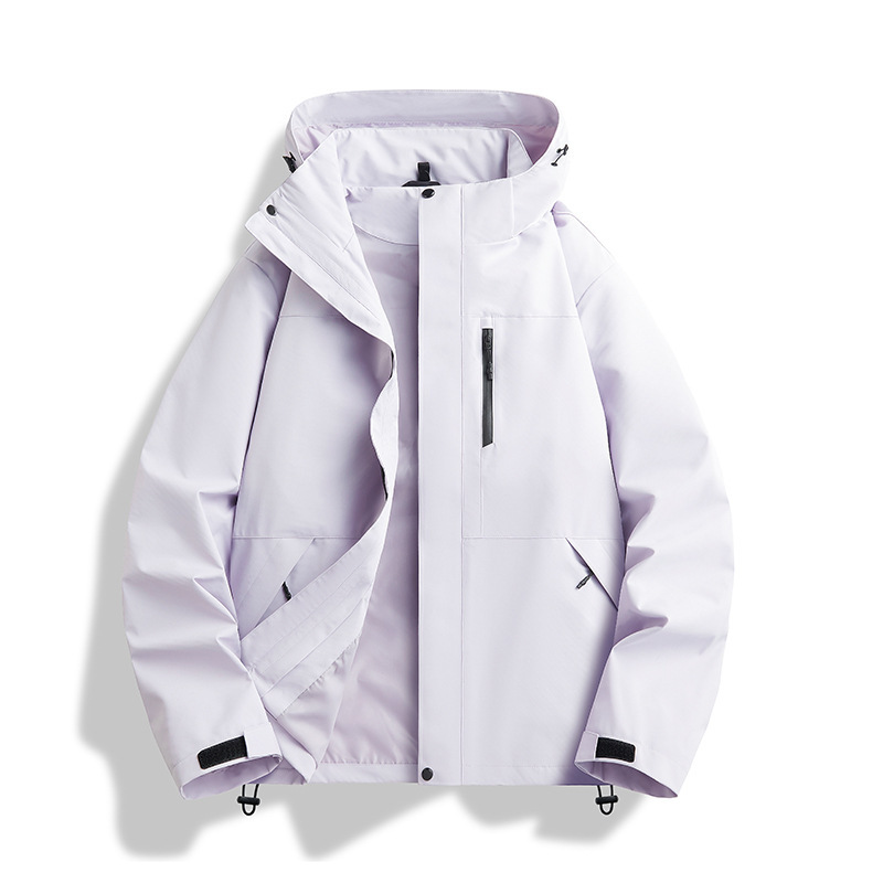 山系秋冬季户外黄色三合一冲锋衣男女款防泼水企业登山服外套定制|undefined
