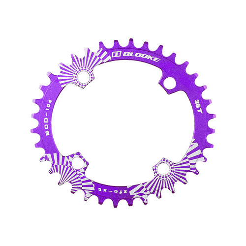 BLOOKE positive and negative tooth elliptical chainring BCD104 mountain bike chainring single chainring 32 36 38T