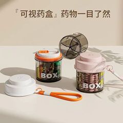 ポータブルピルボックス、週7日、ミニ小型薬包装ボックス、1日3食の薬収納ボックスコンパートメント