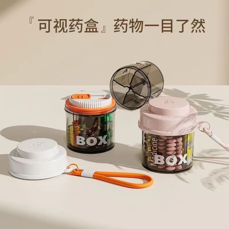 ポータブルピルボックス、週7日、ミニ小型薬包装ボックス、1日3食の薬収納ボックスコンパートメント|undefined