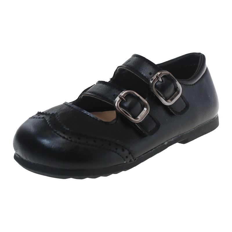 Ballerinas mit Brogue-Details, weicher Sohle und Lederoptik in Mary-Janes-Optik, Schleife – ideal für Kleinkinder. Vielseitig, leicht und bequem._voghion.com