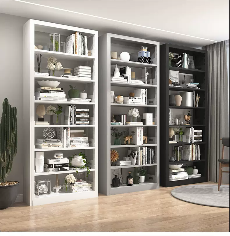 志派家用落地儿童书柜图书馆书架钢制学校档案室阅览室书店铁书架