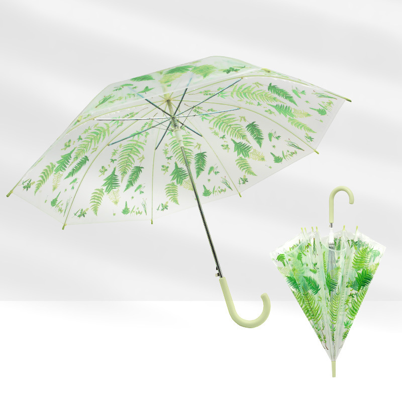 印logo七彩发光伞LED灯光抗风长柄POE透明直柄手电筒雨伞厂家批发|undefined
