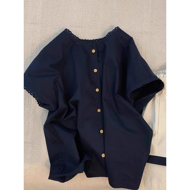 Design lace summer shirt