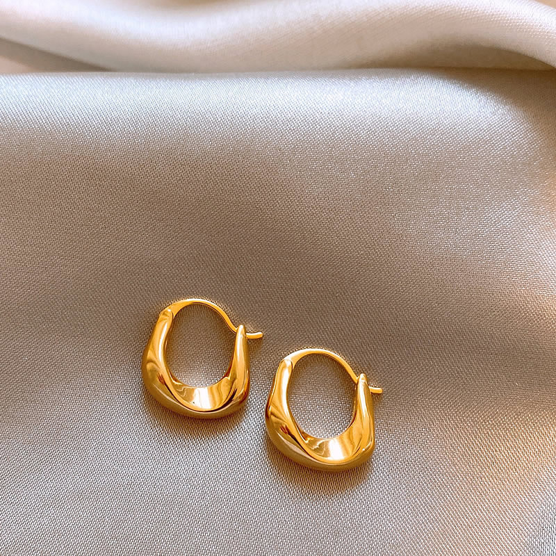 Simple Zircon Small Hoop Earrings for Women, Niche Light Luxury with a High-End Feel, Minimalist Hoop Earrings, Fashionable and Versatile Ear Accessories