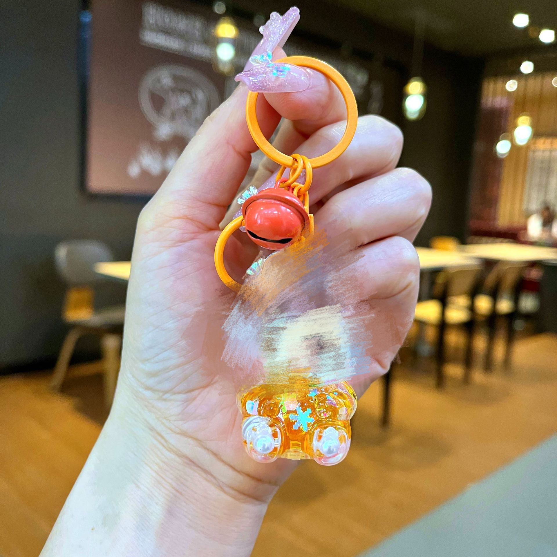 컬러 하드웨어 [주황색] 야광 플래시 작은 천