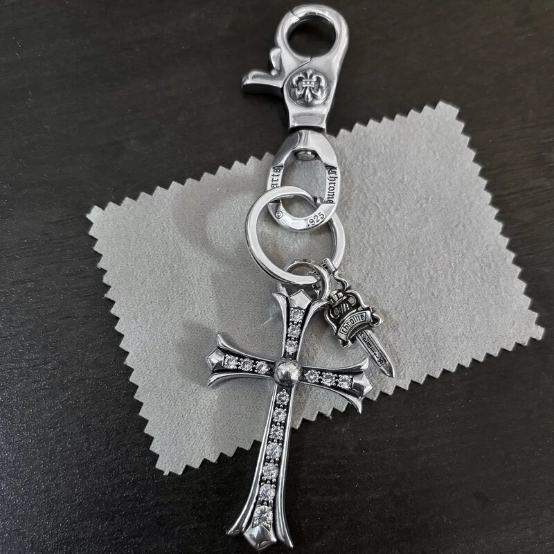 Yuexiang Solid Dice Chain Keychain Bag Chain Retro Personalized Cross Bag Pendant