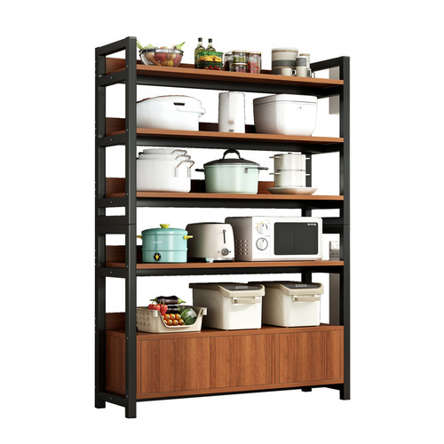 Simple bookshelf storage rack floor-standing storage rack living room wall storage rack iron shelf display rack home bookcase