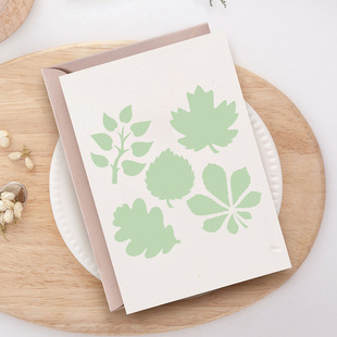 Creative Pattern Leaf Template 2 Cross-Border Dropshipping Hot-Selling Painting Hollow Template Wall Painting Journal Decoration Masking