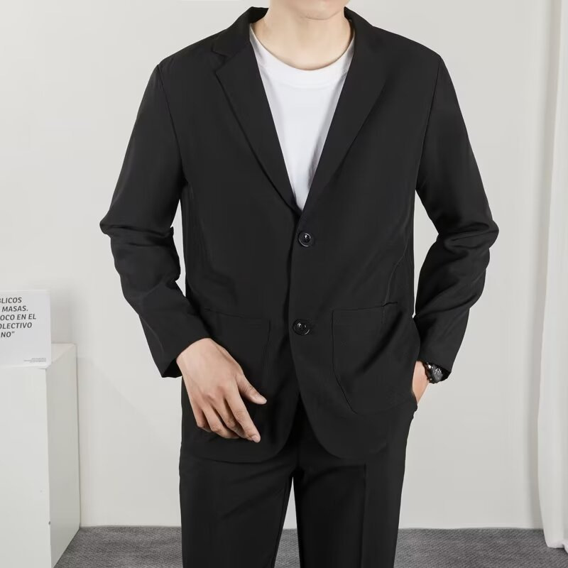春秋季休闲西服男上衣单件韩版潮流修宽松气百搭男士小西装外套潮