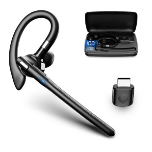 YYK-520 Bluetooth Headset 525 Business Ear Hanging Rotating Single Ear Charging Bin 526 with Receiver for Foreign Trade