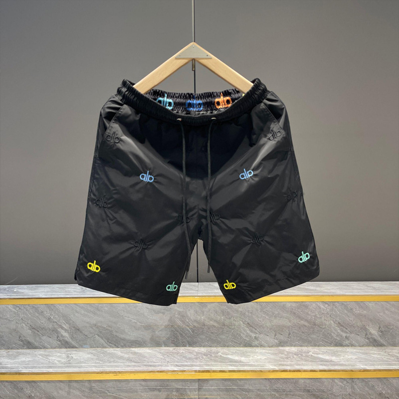 Men's Summer Straight Leg Quick Drying Breathable Casual Shorts Five Point Embroidered Versatile Stylish Thin Trendy Pants_viptrois.com