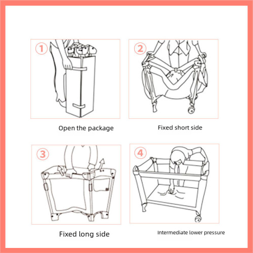 Diaper Changing Station Baby Bed Safety Rail Portable Folding Baby Bed Detachable Baby Playpen Children's Bed Wholesale