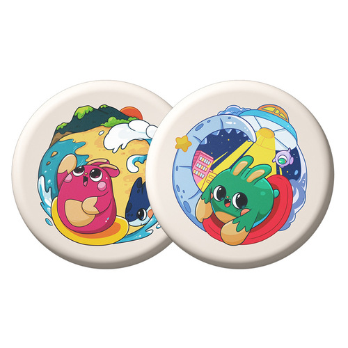 GWIZ Children's PU Soft Flying Disc Kindergarten Parent-Child Interactive Safe Flying Disc Primary School Outdoor Sports Toy