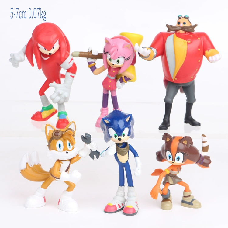 Новые динозаврики Sonic летающие мыши, украшения Sonic, игрушки для машин, фигуры серии кукол, декоративные украшения