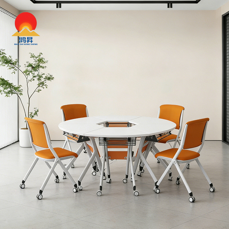 Office Desk, Movable Modular Training Table, Double Combination Folding Table, Folding Table, Training Table, Conference Table