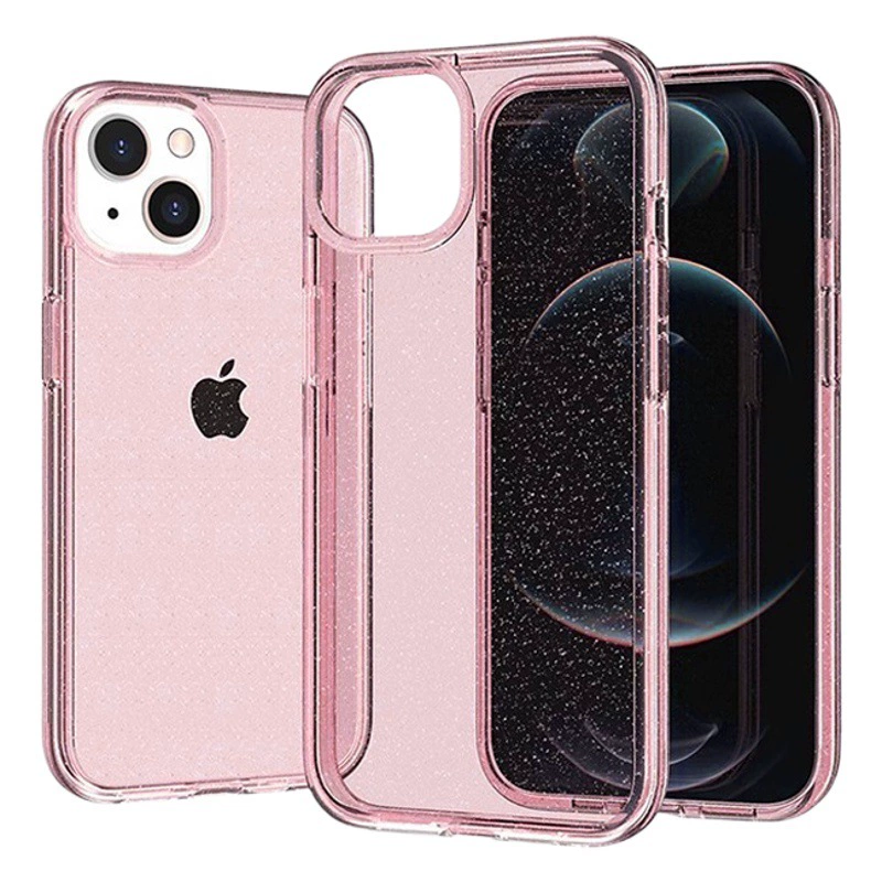 Защитный чехол для iPhone 16 Pro, прозрачный с блестками, подходит для iPhone 14 Pro Max, Apple 17, 12 mini, мягкий, для интернет-знаменитостей.