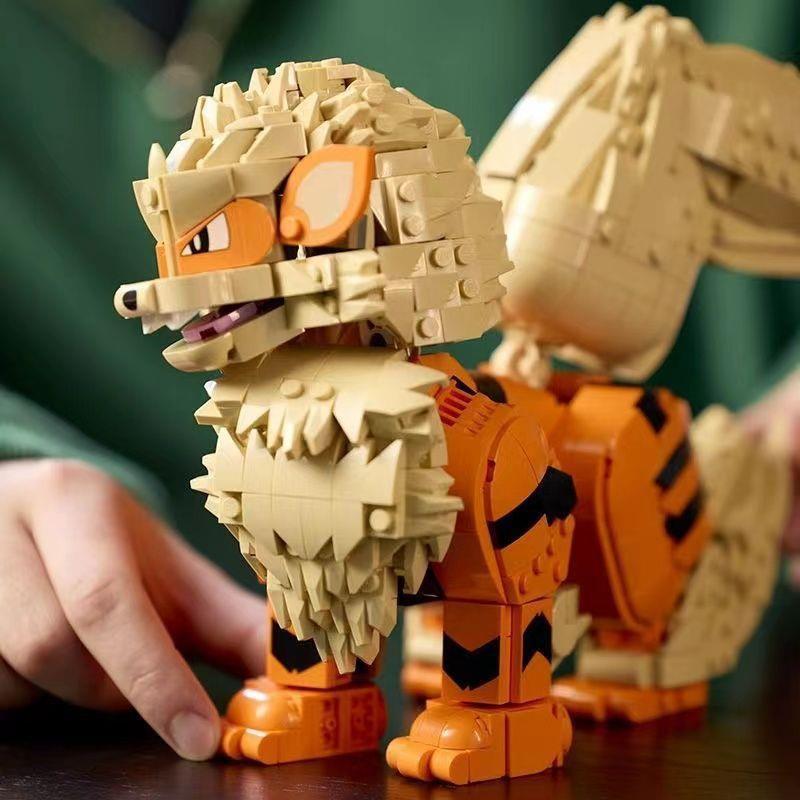 Compatible with Lego Pokémon Co-Branded 72160 Wind Speed Dog Educational Building Block Toys for Boys and Girls
