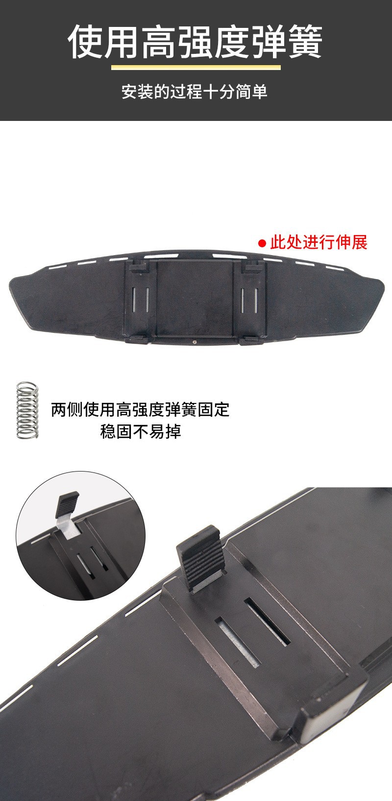 New Widened and Enlarged Car Rearview Mirror, High-Definition Car Auxiliary Mirror, Large Field of View, Wide-Angle Car Rearview Mirror