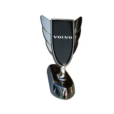 Suitable for Volvo Modified Car logo - volvo-wing-emblem-silver-black-foldable