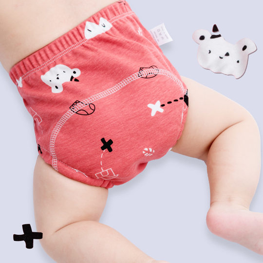 Strict selection of infant study pants breathable training pants baby diaper pocket toilet diaper crotch waterproof diaper pants