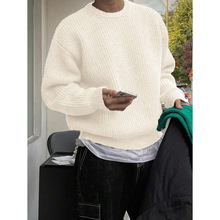 Z 93511 Men's crew neck loose sweater ��ʿԲ�������֯��