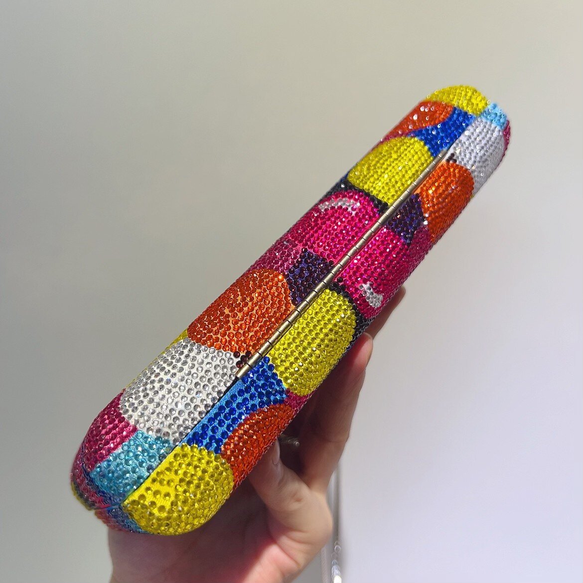 Túi clutch nữ đính đá dạ hội hình bong bóng cầu vồng — Bong bóng cầu vồng, Tùy chỉnh màu sắc khác/300 đơn hàng tối thiểu chi tiết 7