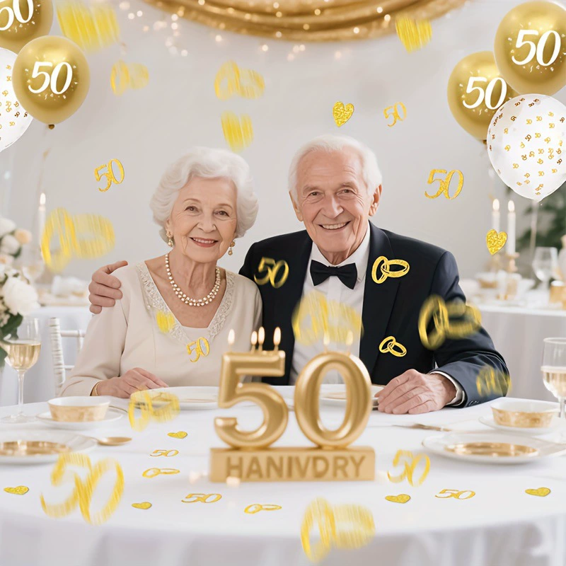 100 шт конфетти блестящая бумага блестка бриллиант кольцо 50-я годовщина свадебная бросок декорация стола кросс
