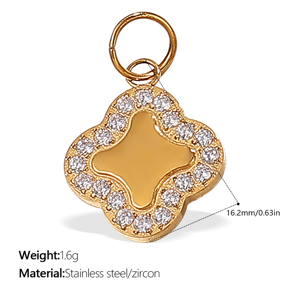 Colgante de oro de circonio blanco PJ398WEG