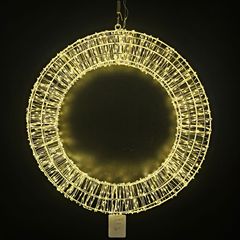 クリスマスイルミネーション装飾ランプ鉄芸灯串五角星円花輪クリスマス装飾LED銅線鉄芸掛