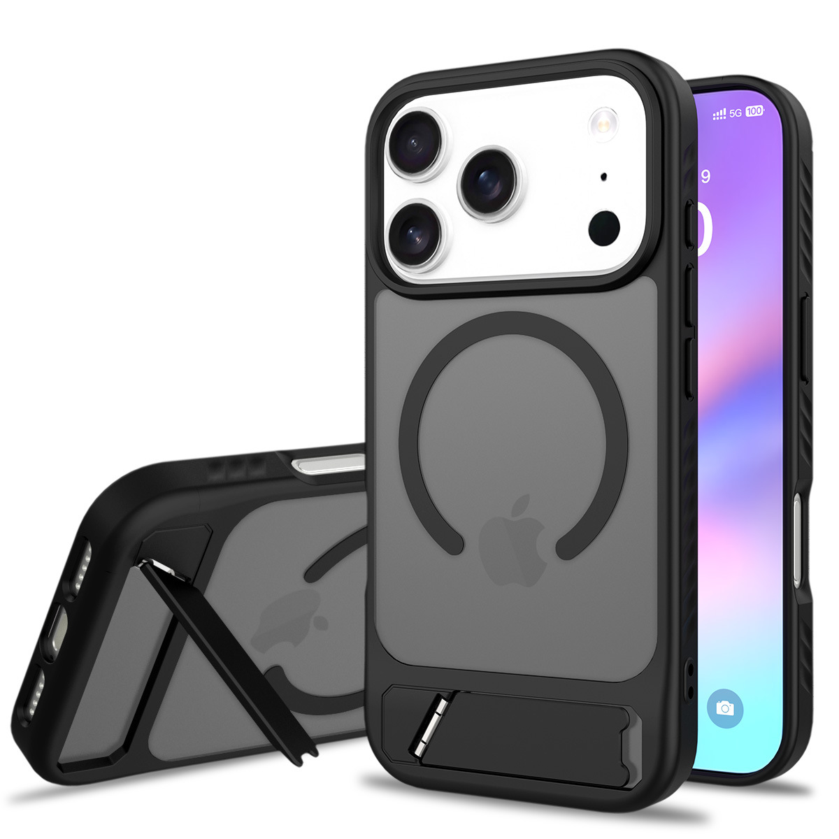 Aplicable a Apple iPhone 17 Pro Fengshang soporte caso de teléfono móvil en forma de soporte incrustado cubierta de absorción magnética 17AIR