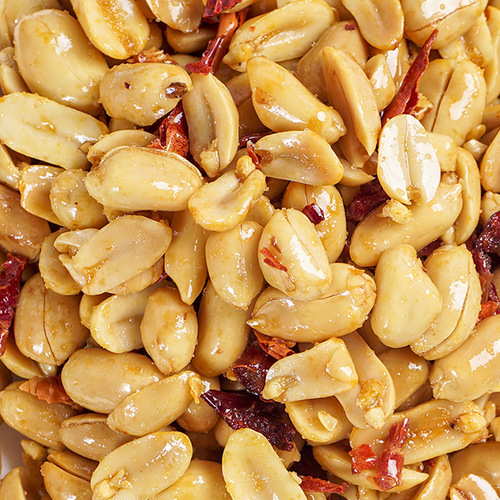 Drinking Friends Peanuts 500 Cans Spicy Salt and Pepper Flavor Appetizer Wholesale Spicy Fried Peanut Snacks