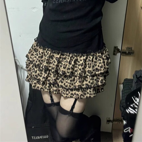 Slimming pure cotton chiffon cake skirt puff skirt mini base skirt floral short skirt lace half skirt for women