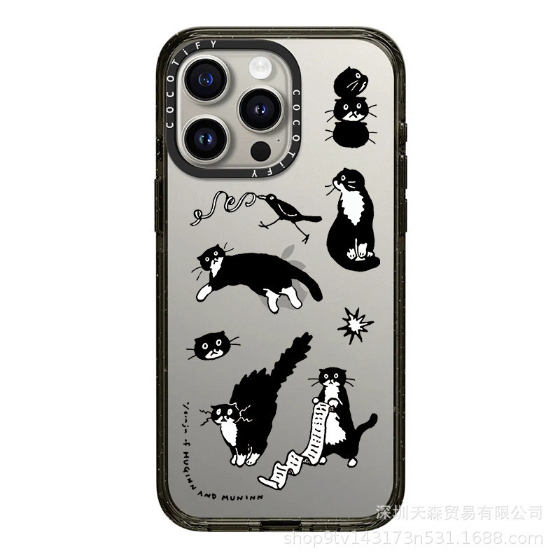 CASETi連名貝母砕花適用iphone16 proアップル15promax携帯ケース13/14転倒防止|undefined