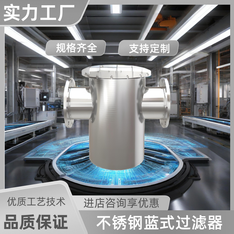 304不锈钢高压多芯式蓝式过滤器石油管道过滤设备