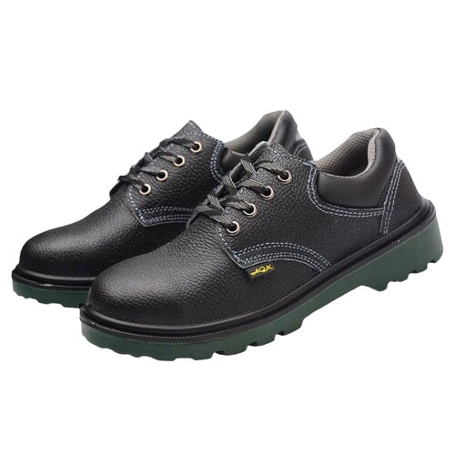 Seasonal safety shoes with bottom embossed cowhide breathable anti-crushing and anti-puncture safety shoes safety protective work shoes 