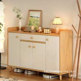 厂家直销实木鞋柜家用门口新款2025入户储物柜楼道室内玄关柜