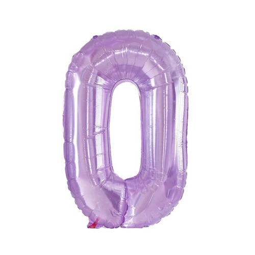 32-inch jelly digital aluminum balloon for a boy and girl's birthday party decoration, crystal purple digital balloon