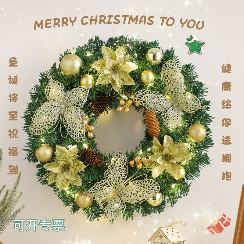 Amazon para Navidad guirnalda decoraciones hogar estilo europeo y americano decoraciones de Navidad guirnalda