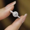 Round diamond ring for women