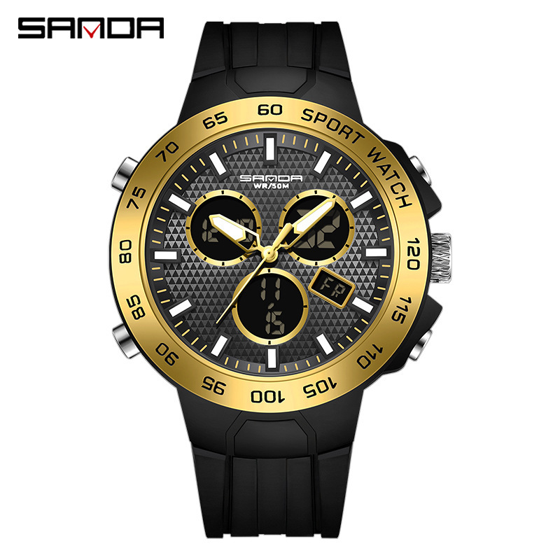 SANDA 3112 nueva moda multifuncional deportes al aire libre multifuncional reloj electrónico entrega