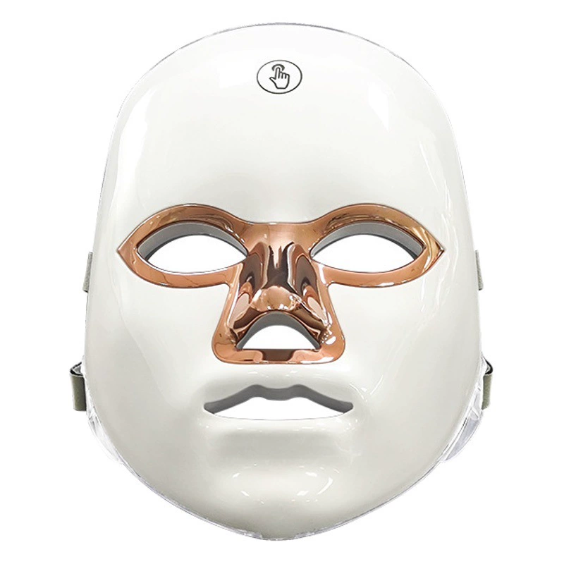 Перезаряжаемая ручная сенсорная светодиодная косметическая маска, красочная фотонная омолаживающая косметическая маска, инструмент для лица