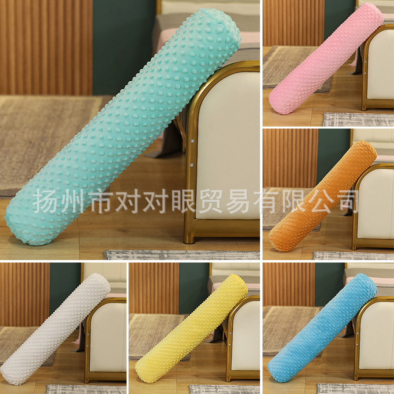 Skin-friendly pea velvet long sleeping leg pillow girl gift plush doll bed caulking anti-collision head