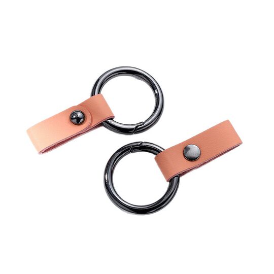 Leather Microfiber Key Chain Business Simple Car Key Ring Pendant Men and Women Waist Hanging Anti-Lost Leather Key Chain